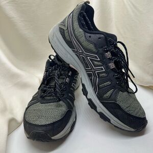 ASICS GEL-Venture 7 Women's Trail Running Shoes Gray Green 1012A627 - Size 8.5